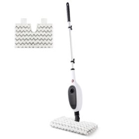 Steam Mops for Floor Cleaning, Unique Double-Sided Flip Design, 15 Seconds Fast Heating 10-in-1 Steam Cleaner for Kitchen, Living Room Wood Floor Tile
