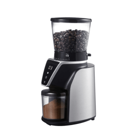 PSCG001 electric coffee grinder 31 gear 275g powder bin 100g LED display touch control taper no burr electric coffee grinding professional taper burr