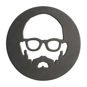 Babish 8 Inch Round Cast Iron Trivet in Black