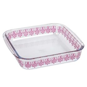 Spice By Tia Mowry 1.8 Quart Spicy Cloves Glass Square Baker