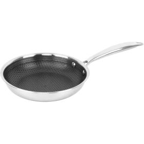 Brentwood 11 inch 3-Ply Hybrid Non-Stick Stainless Steel Frying Pan
