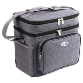 Brentwood Kool Zone 12 Can Insulated Cooler Bag in Grey with Hard Liner
