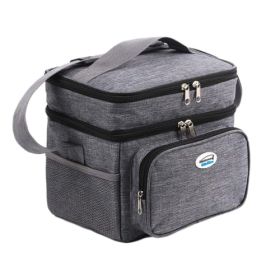 Brentwood Kool Zone 6 Can Insulated Cooler Bag in Grey with Hard Liner