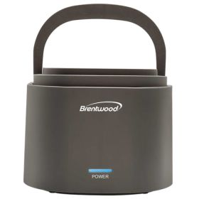 Brentwood 0.6L Portable Leakproof Electric Lunch Box in Gray