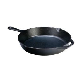 12-inch Cast Iron Skillet Frying Pan with Pour Spout - Made in the USA - LTCISBP24985316