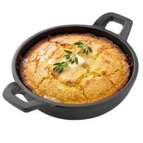 Megachef 5 Inch Round Cast Iron Frying Pan for Indoor/Outdoor Use