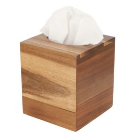MegaChef Acacia Wood Tissue Box Holder