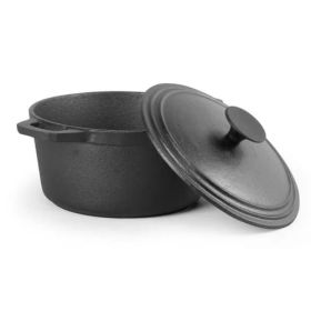 3.4 Quart Pre-Seasonded Cast Iron Dutch Oven with Handles and Lid - PSTFCIDO3345814
