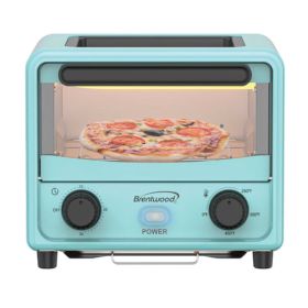 Brentwood 3 Liter Mini Toaster Oven in Blue