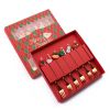 6pcs /Pack Christmas Mixing Spoon Fruit Fork With Pendant Flatware - Gold - Fork