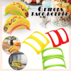 3/6pcs, Mexican Muffin Bracket, Taco Pancake Rack, Taco Holder, Kitchen Food Grade Corn Roll Rack - 6 Pieces Of Red, Yellow And Green