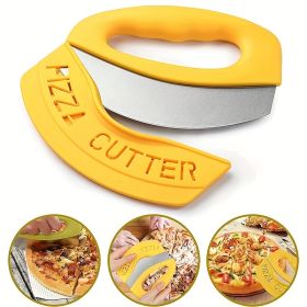 Pizza Knife, Knife, Equipped With Sharp Stainless Steel Blade, Easy To Clean, Is Also A Safe Pizza Slicing Machine, With The Blade Cover - 1pc