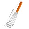 1pc Stainless Steel Frying Shovel For Egg Steak Fish Slice, Non-slip Frying Spatula, Leaky Shovel, Cookware, Kitchen Supplies