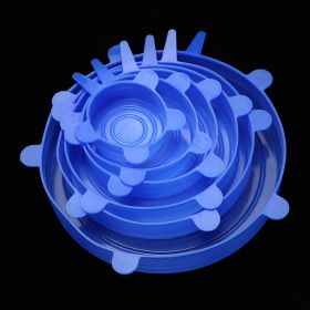 6pcs Silicone Stretch Lids, Reusable Durable Food Storage Lids For Bowls, 6 Different Sizes To Fit Most Containers, Dishwasher And Refrigerator