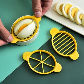 1pc 3 In 1 Egg Slicer, Multi-functional Egg Cutter, Kitchen Creative Tools - Yellow