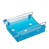 Refrigerator Pull out Bins - Hanging Retractable Fridge Shelf - Blue