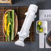 1pc Sushi Maker Set - Quick and Easy DIY Rice Mold Bazooka Roller Kit with Vegetable and Meat Rolling Tool - White