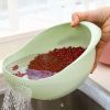 1pc/2pcs/3pcs Multi-Functional Kitchen Washing Basket Basin - Drain Water, Wash Rice, Perfect For Cleaning Vegetables And Fruits, And More With