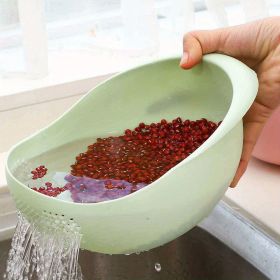 1pc/2pcs/3pcs Multi-Functional Kitchen Washing Basket Basin - Drain Water, Wash Rice, Perfect For Cleaning Vegetables And Fruits, And More With