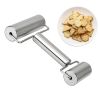 1pc, Baker Roller, 360 Degree Rolling Baker Roller, Stainless Steel Roller For Baking, Creative Stainless Steel Dough Roller, Non-stick Pastry
