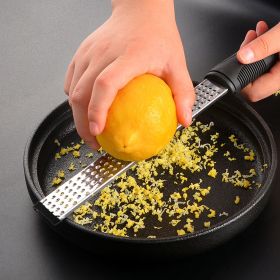 1pc Stainless Steel Lemon Zester & Cheese Grater, Fruit Scraper Planer, Kitchen Gadget - 11.81in*1.25in