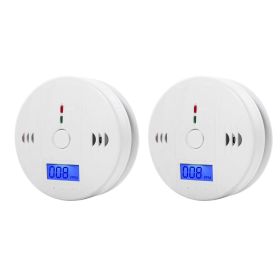 1-6Pcs CO Sensor Carbon Monoxide Detector Sound Independent CO Poisoning Warning Alarm Detectors Meter Kitchen Fireplace Indoor - CN - 2PCS