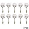 4/8/10pcs Magnetic Hook Powerful Heavy Duty Neodymium Magnet Hook Home Refrigerator Grill Kitchen Key Holder Black Multi-Purpose - 10PCS Silver -