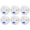 1-6Pcs CO Sensor Carbon Monoxide Detector Sound Independent CO Poisoning Warning Alarm Detectors Meter Kitchen Fireplace Indoor - CN - 6PCS