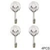 4/8/10pcs Magnetic Hook Powerful Heavy Duty Neodymium Magnet Hook Home Refrigerator Grill Kitchen Key Holder Black Multi-Purpose - 4PCS Silver -