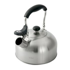 1.8-Liter Whistle Tea Kettle, Induction Compatible, Stainless Steel, Silver - 1 Pack