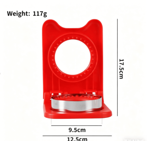 Round Sandwich Cutter and Sealer - Uncrustables Bread Maker for Kids, PP & Stainless Steel Pocket Sandwich Mold, Easy Clean DIY Lunch Tool for
