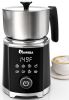 IAGREEA 8-in-1 Large Electric Milk Frother and Steamer, Detachable Frother Maker Machine, Auto Hot & Cold Foam, Easy Knob Control for Latte or Hot