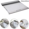 XXL cooked meat baking tray, double-sided cutting board, stainless steel rolling plate, breakfast tray, suitable for fruits, vegetables, meats,