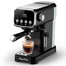 20 BAR Slim Vertical Espresso Machine with Milk Frother, Built-in Cup Warmer, 43 OZ Detachable Tank, for Rich Espresso, Americano, Latte, Compact