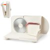 Meat Slicer, 6.7" Foldable Electric Cutter with Dual Security Lock, 0-0.59" Adjustable Thickness, Easy to Clean, 180W Home Food-Slicer for Frozen