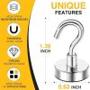 Magnetic Hooks, 30lbs+ Magnet Hook 2026 Cruise Cabin Ship Essentials Heavy Duty Strong Magnets Refrigerator Fridge Hanging for Classroom Beach