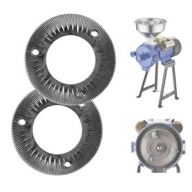 2PCS Grinding Sheets for Electric Grain Mill Grinder, Cast Iron Dry Grinding Discs, Replacement Grinding Plates Compatible with GM-001, GM-002,