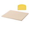 Pizza Stone, 16 x 14 x 0.6 Inch Rectangular Cordierite Pizza Stone, Large Baking-Stone with Scraper, 1450Fahrenheit Heat-Resistant Cordierite