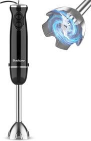 Blackcow Immersion Blender Handheld,500W Electric Hand Blender,Electric Hand Mixer with 12-Speed&Turbo,Extra Quiet Hand Blender for
