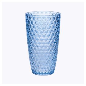 Diamond Cut Acrylic Glasses Drinking Set of 4 (19oz), Plastic Drinking Glasses, BPA Free Cocktail Glasses, Drinkware Set, Drinking Water Glasses -