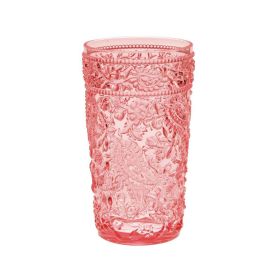 Paisley Acrylic Glasses Drinking Set of 4 Hi Ball (17oz), Plastic Drinking Glasses, BPA Free Cocktail Glasses, Drinkware Set, Drinking Water
