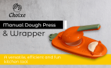 2-in-1 Manual Dough Press and Dumpling Maker - Premium Empanada, Pastry, Pierogi, and Ravioli Press Mold, Easy Kitchen Baking Tool for Fast