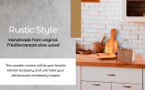 Olive Wood Rustic Mortar and Pestle Set - Handcrafted Wooden Spice Grinder, Herb Crusher and Guacamole Bowl - Medium. 4.5in diameter