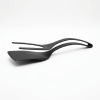 2-in-1 Silicone Spatula Tongs Cooking Tool - Non-Stick Heat Resistant Flipping Tongs for Eggs, Pancakes, Omelets, Steak, and Fish - Ergonomic