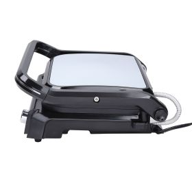 7 IN 1 Commercial Electric Griddle, 14.4" 1800W Indoor Countertop Grill, Restaurant Teppanyaki Grill with Non Stick Iron Cooking Plate, 0-446