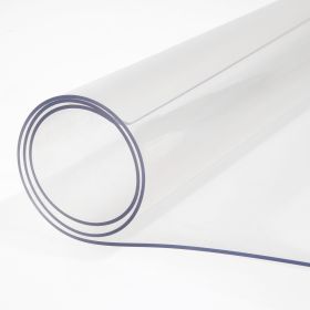 Plastic Table Cover, 46"x96"x0.08", Transparent PVC Table Protector, Rectangle Clear Desk Mat, Water Oil Proof Table Cover for Dining Table Coffer