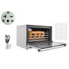 Commercial Convection Oven, 4.24 cu.ft Countertop Oven for Full-Size Pans, Electric Convection Ovens with 4 Racks, 360° Hot Air Circulation, for