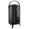 Insulated Beverage Dispenser, 3.2 Gal/12L Stainless Steel Thermal Drink Server with Spigot & Temp Display, Suitable for Hot and Cold Drinks, for
