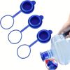 Professional Water Cooler Cap Set - 3-Piece Leakproof Replacement Lids for 3/5 Gallon Jugs (Fits Most 55mm Bottle Necks) - 3PCS food grade silicone