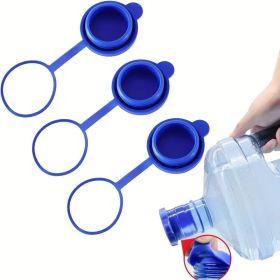 Professional Water Cooler Cap Set - 3-Piece Leakproof Replacement Lids for 3/5 Gallon Jugs (Fits Most 55mm Bottle Necks) - 3PCS food grade silicone